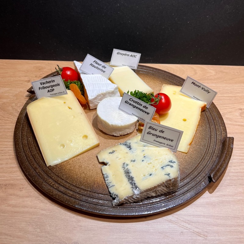 Plateau apéritif fromages et viandes - Fromages Sciboz et Fils SA