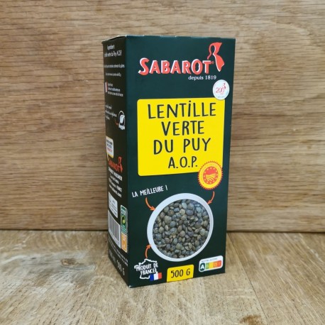 Lentilles Vertes du Puy AOP 500g